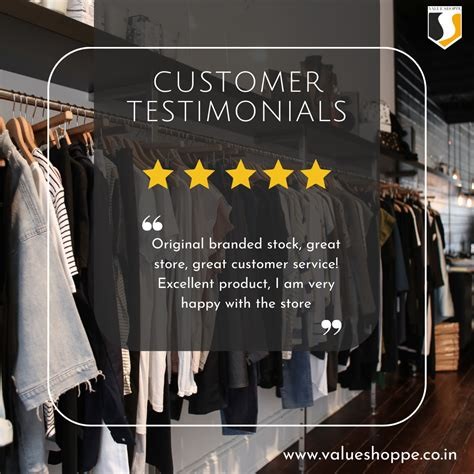 Testimonials from our Clothing Store customers